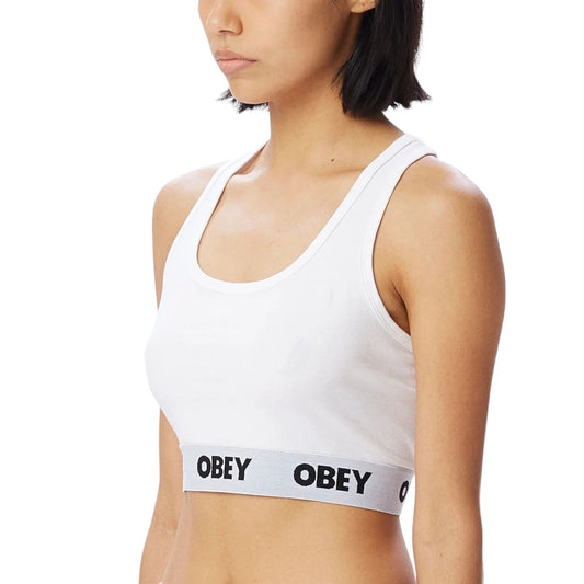 Obey Bralette 2 Pack - White - T-Shirt di Obey | Francis Concept