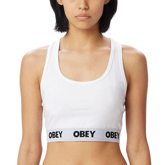 Obey Bralette 2 Pack - White - T-Shirt di Obey | Francis Concept