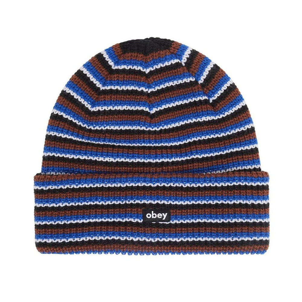 Obey Loose Groove Beanie - Black Multi - Cappelli di Obey | Francis Concept