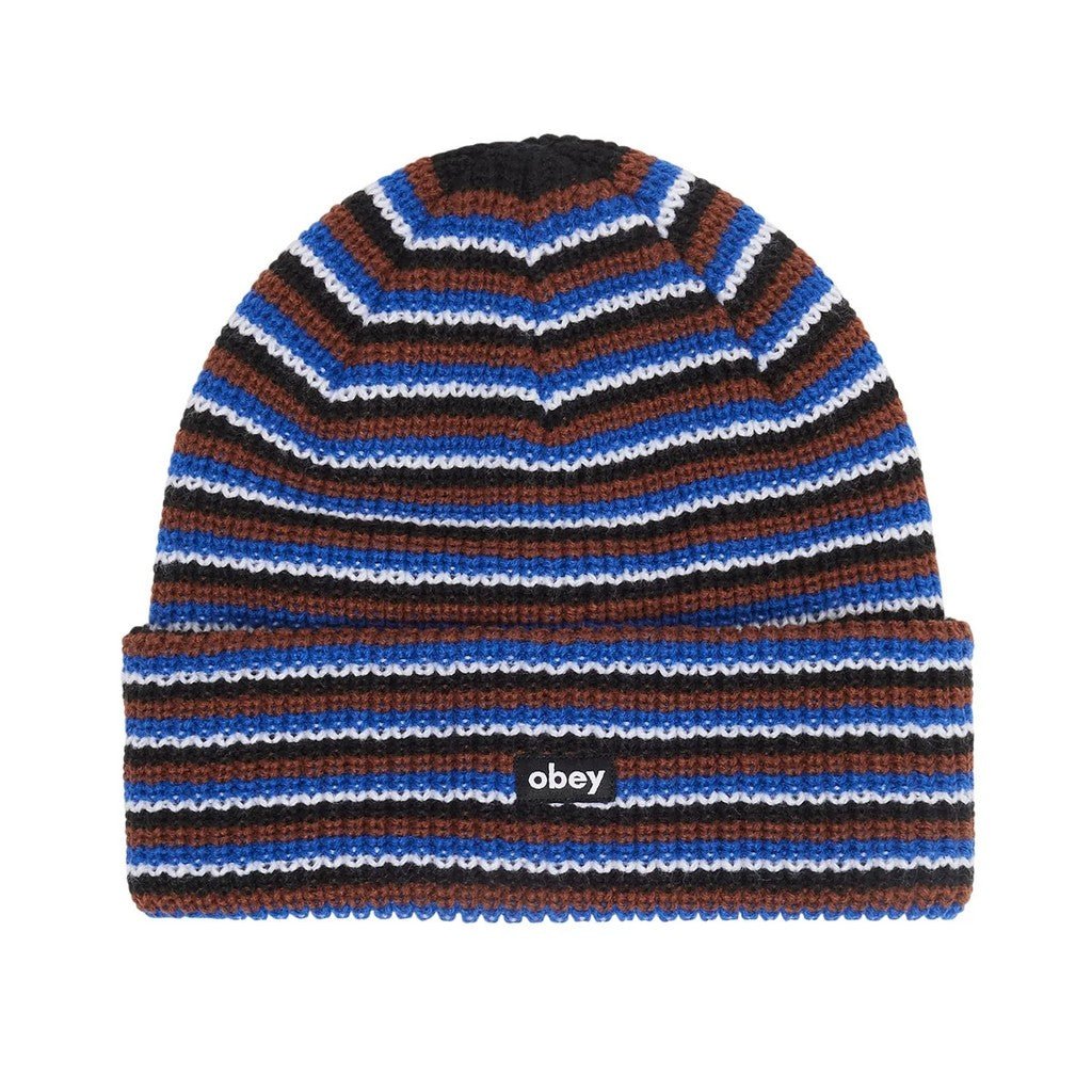 Obey Loose Groove Beanie - Black Multi - Cappelli di Obey | Francis Concept