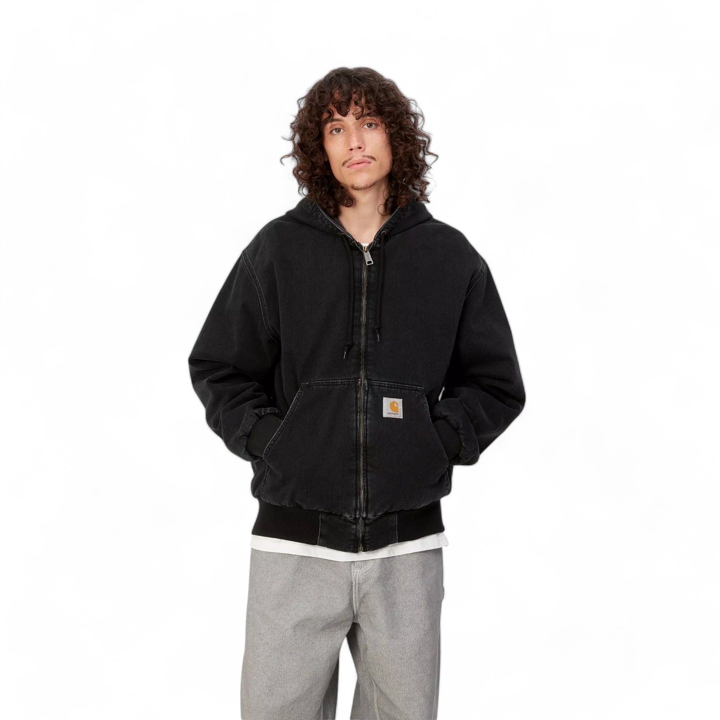 Carhartt Wip OG Active Jacket - Black Stone Washed