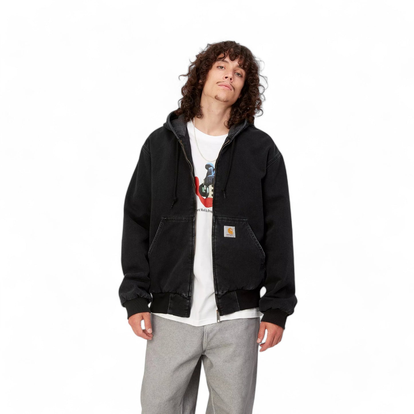 Carhartt Wip OG Active Jacket - Black Stone Washed