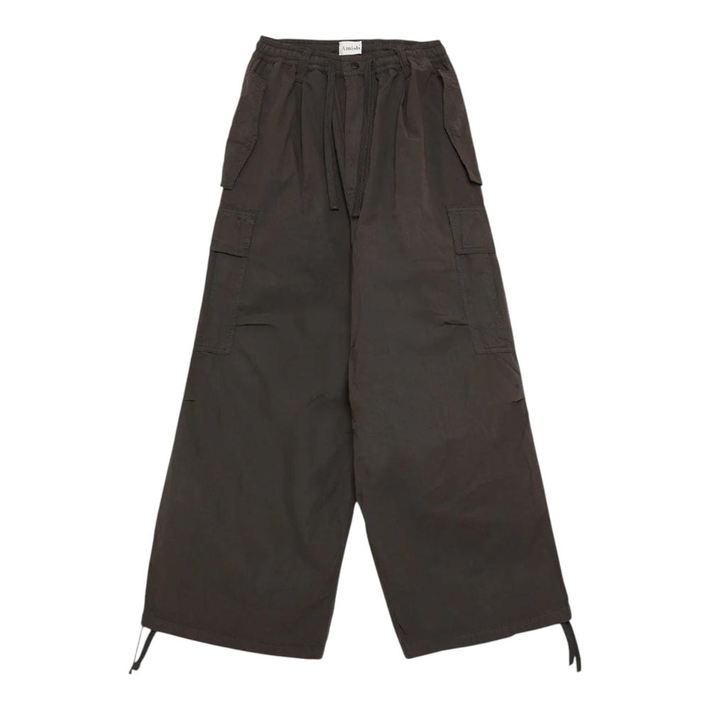 Pantalone Amish Paracargo Unisex Amish Heavy Popeline - Washed Black - Pantaloni di Amish | Francis Concept