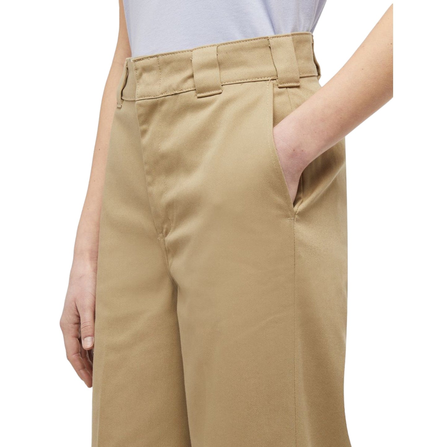 Pantalone da donna Dickies Wide Leg Pant - Khaki - Pantaloni di Dickies | Francis Concept