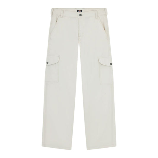 Pantalone Donna Dickies Cargo Duck Canvas - White - Pantaloni di Dickies | Francis Concept