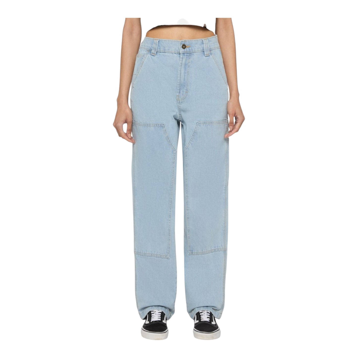 Pantalone Donna Dickies Madison Double Knee - Blue Vintage - Pantaloni di Dickies | Francis Concept