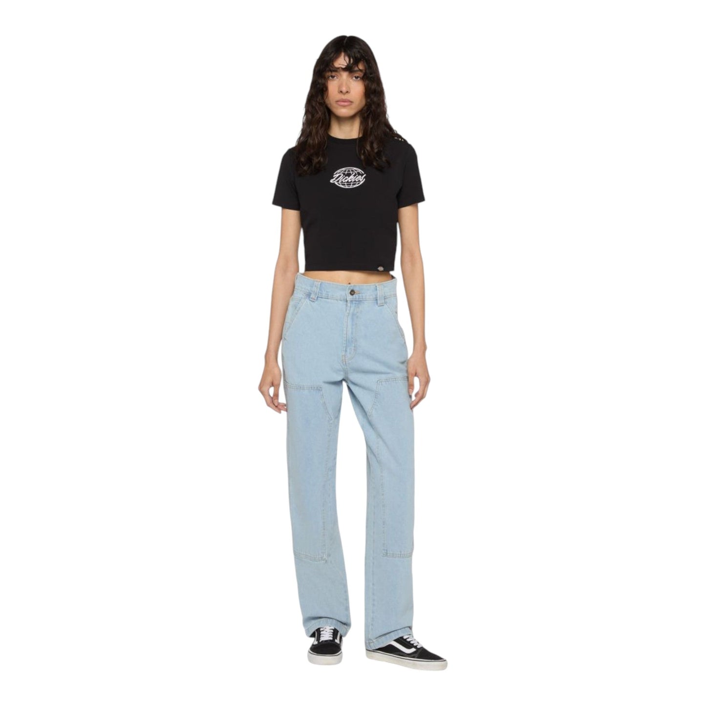 Pantalone Donna Dickies Madison Double Knee - Blue Vintage - Pantaloni di Dickies | Francis Concept