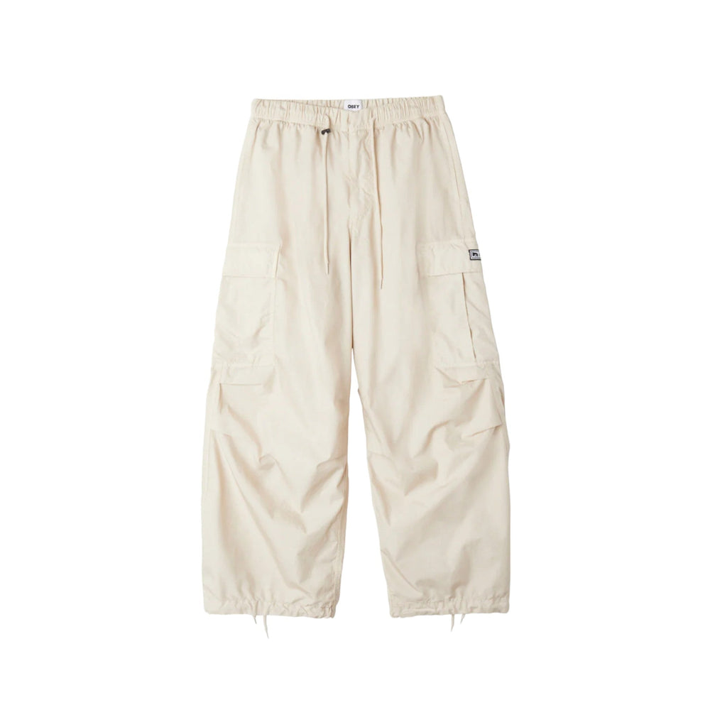 Pantalone Uomo Obey Giant Parachute Cargo Pant - Beige - Pantaloni di Obey | Francis Concept