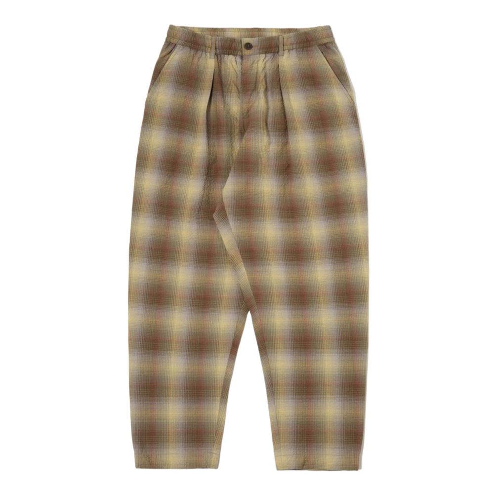 Pantalone Uomo Universal Works Check Seersucker Hi Water Trouser - Verde - Pantaloni di Universal Works | Francis Concept