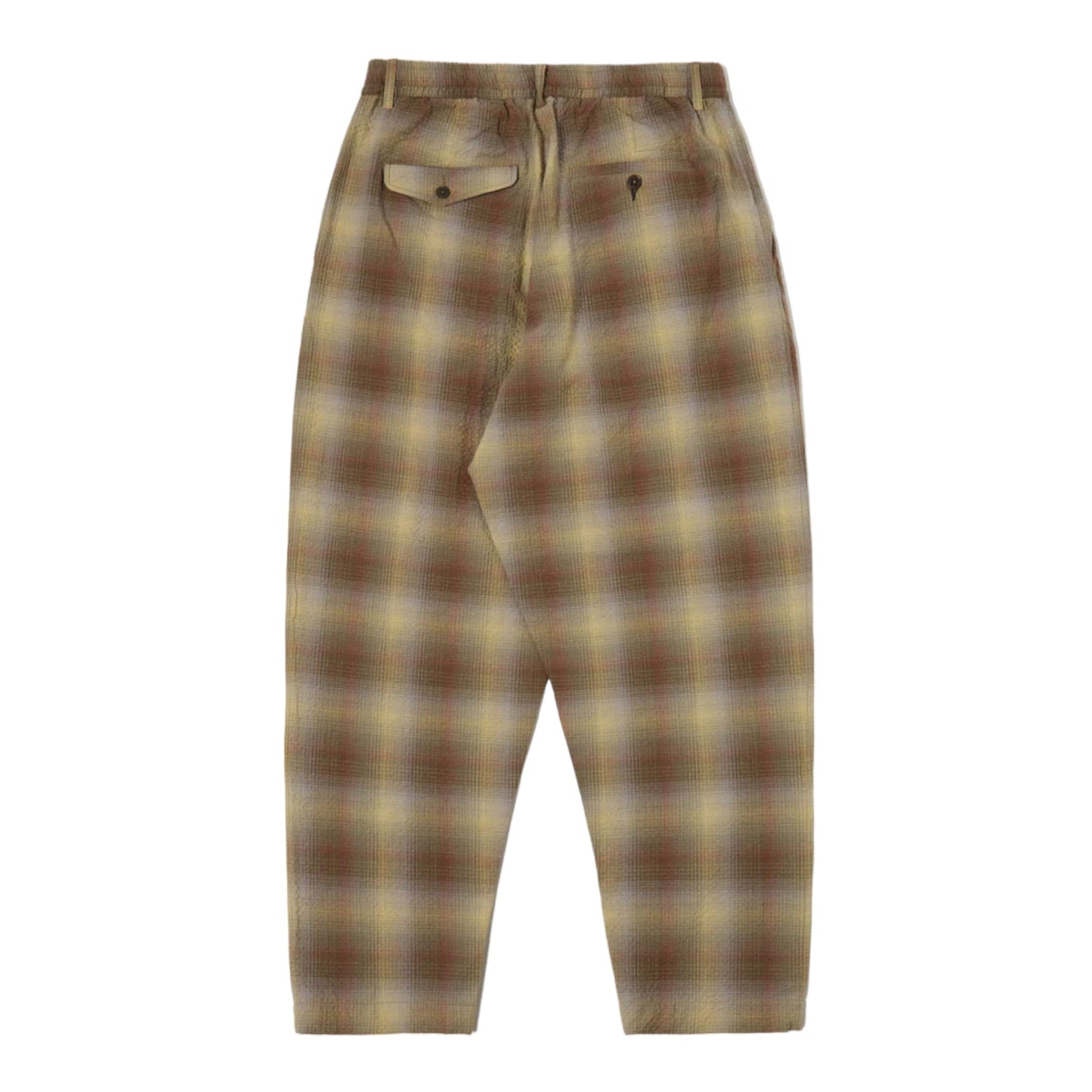 Pantalone Uomo Universal Works Check Seersucker Hi Water Trouser - Verde - Pantaloni di Universal Works | Francis Concept