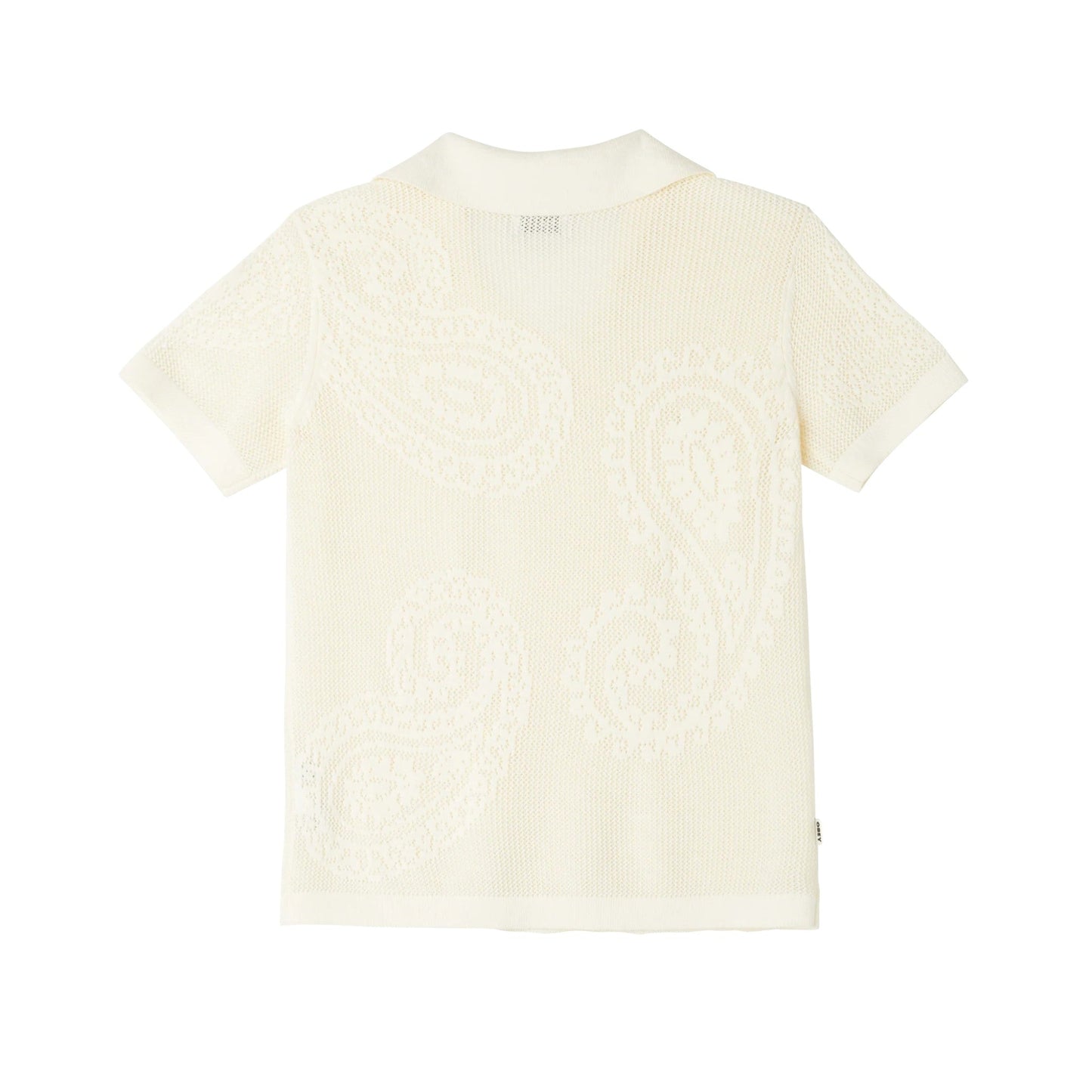 Polo Donna Obey Briana open Knit Shirt - Bianco - T-Shirt di Obey | Francis Concept