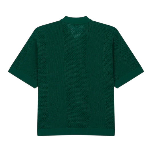 Polo Obey Evan Sweater Shirt - Forest Green - T-Shirt di Obey | Francis Concept