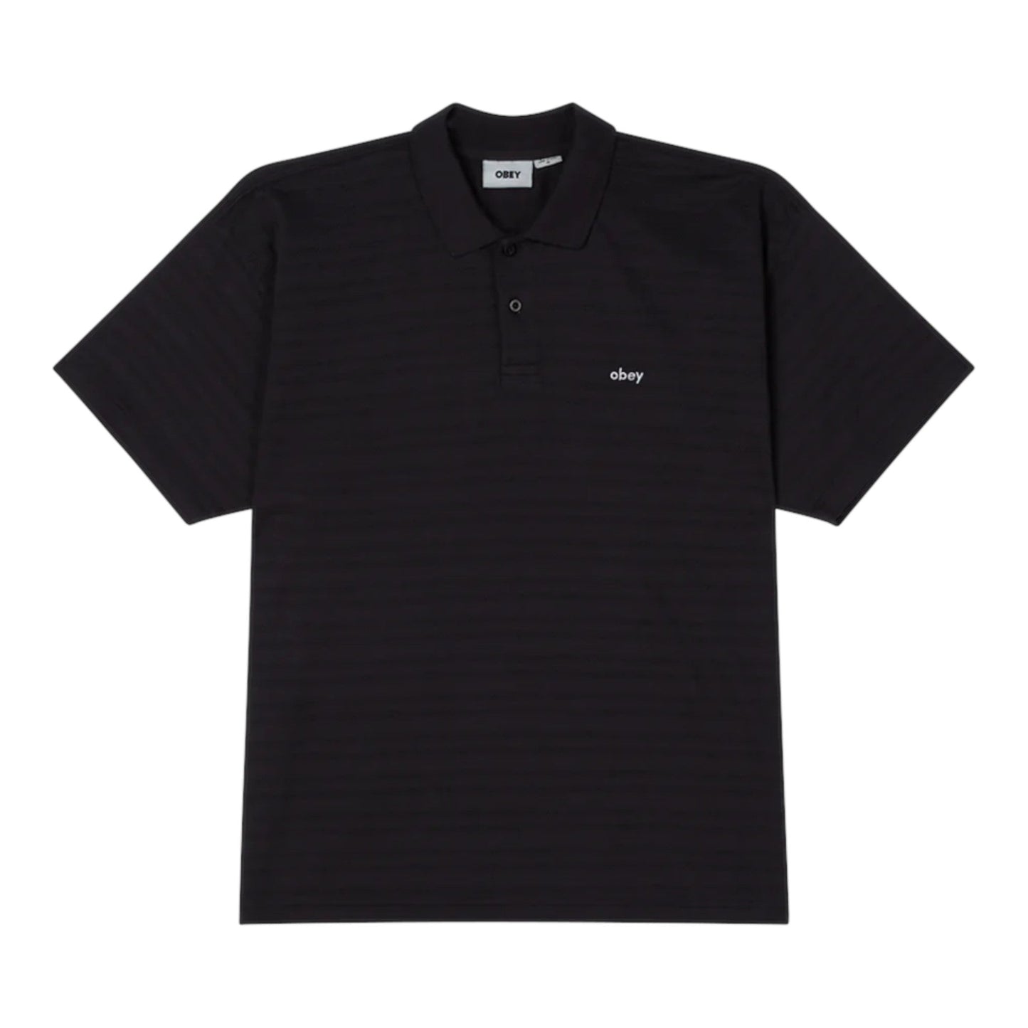 Polo Obey Nash Bigwig Polo SS - Digital Black - Polo di Obey | Francis Concept