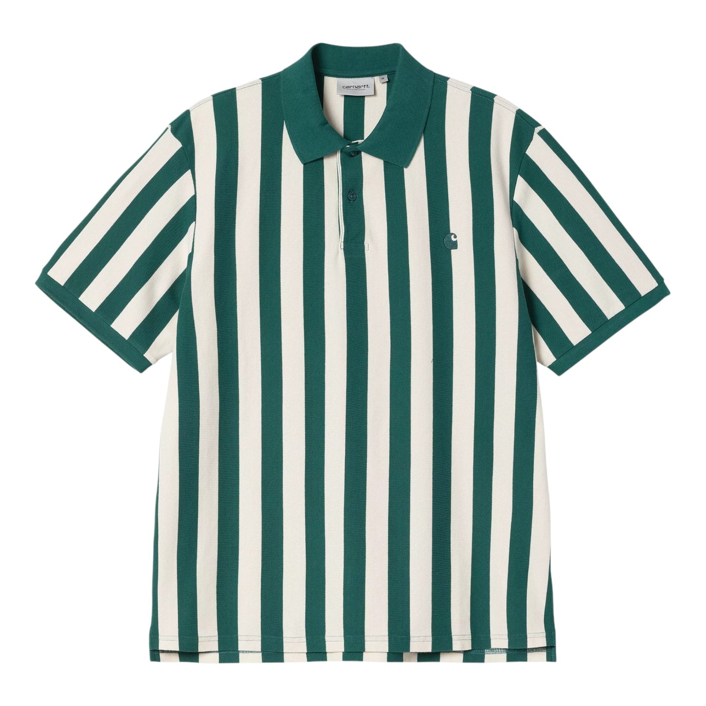 Carhartt Wip S/S Boynton Polo - Boynton Stripe / Rainforest