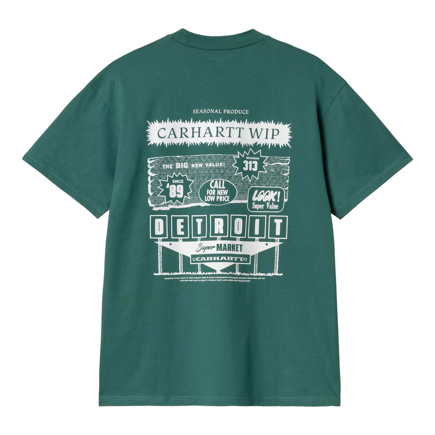 Carhartt Wip S/S Catalogue T-Shirt - Rainforest / White