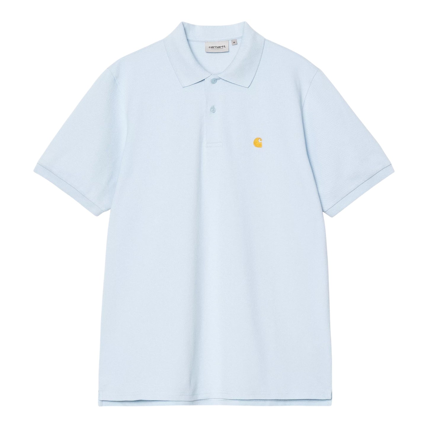 Carhartt Wip Chase Pique Polo - Air Sky / Gold Francis Concept