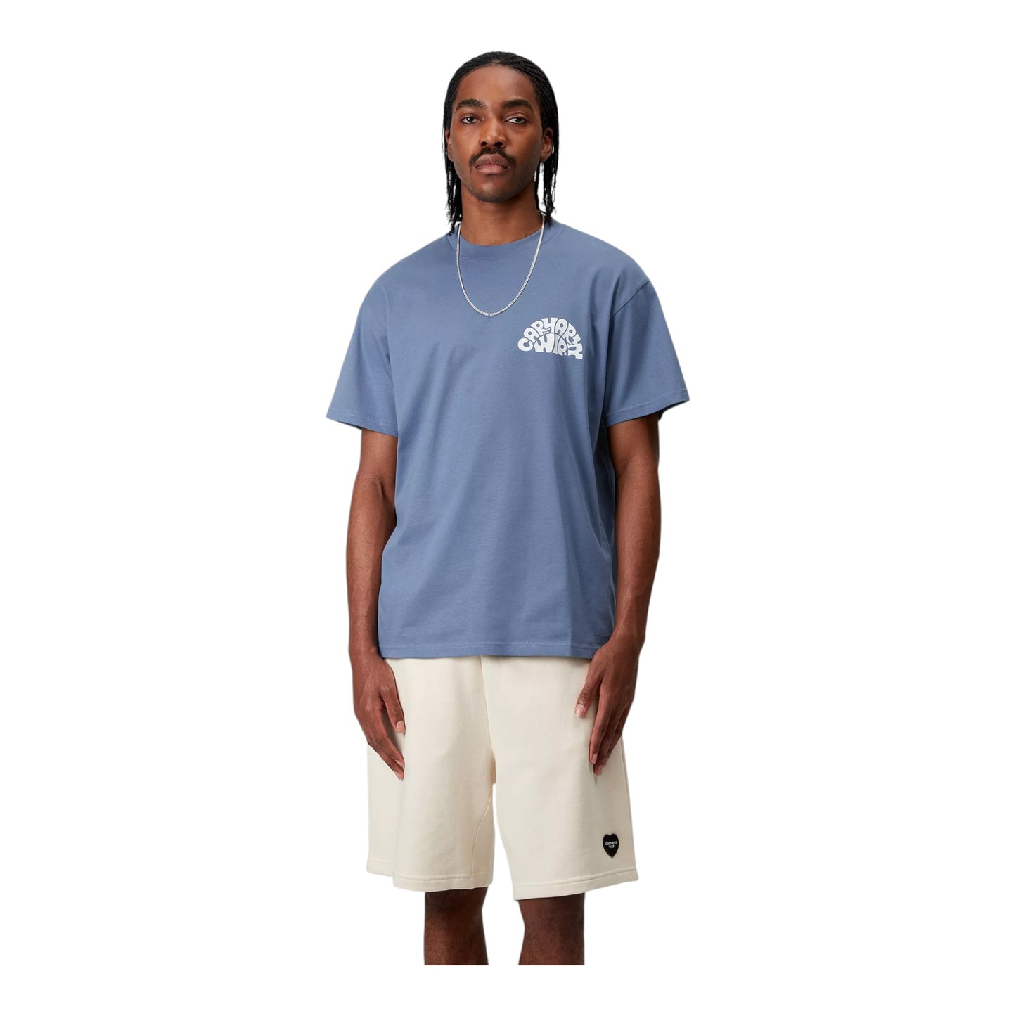 Carhartt Wip S/S Jazzy T-Shirt - Blue Iris / White