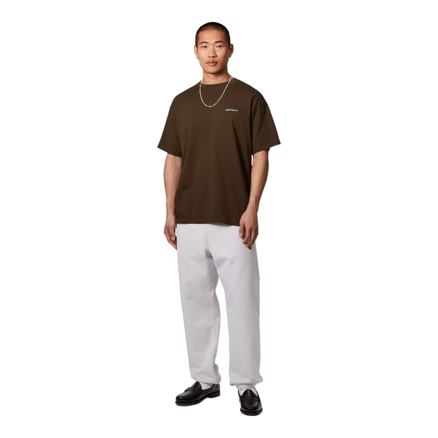 Carhartt Wip S/S Script Embroidery T-Shirt - Liberica / Air Sky Francis Concept