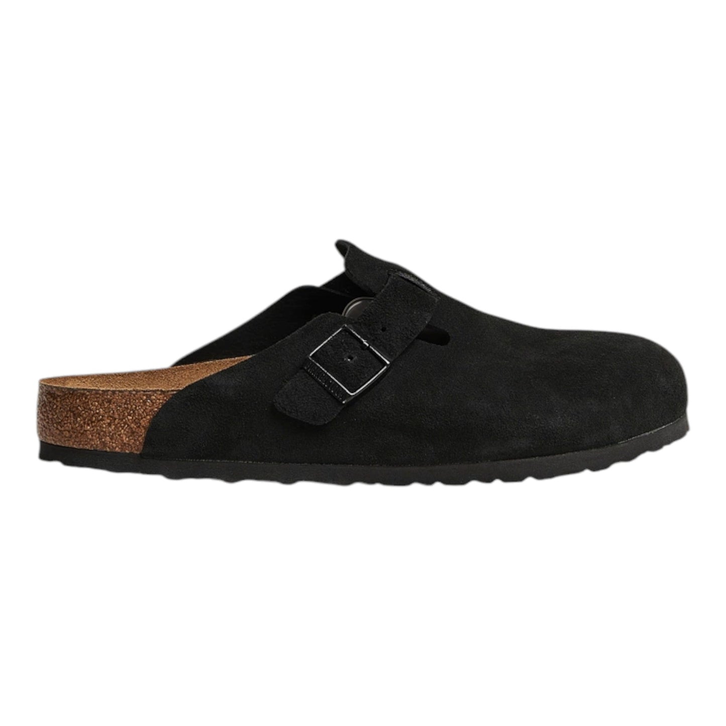 Sabot Birkenstock Boston BS Suede Leather - Black - Scarpe di Birkenstock | Francis Concept