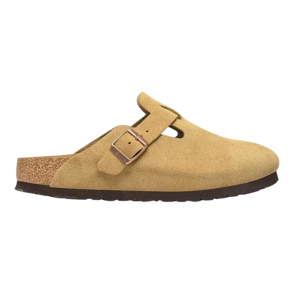 Sabot Birkenstock Boston BS Suede Leather - Latte Cream - Scarpe di Birkenstock | Francis Concept