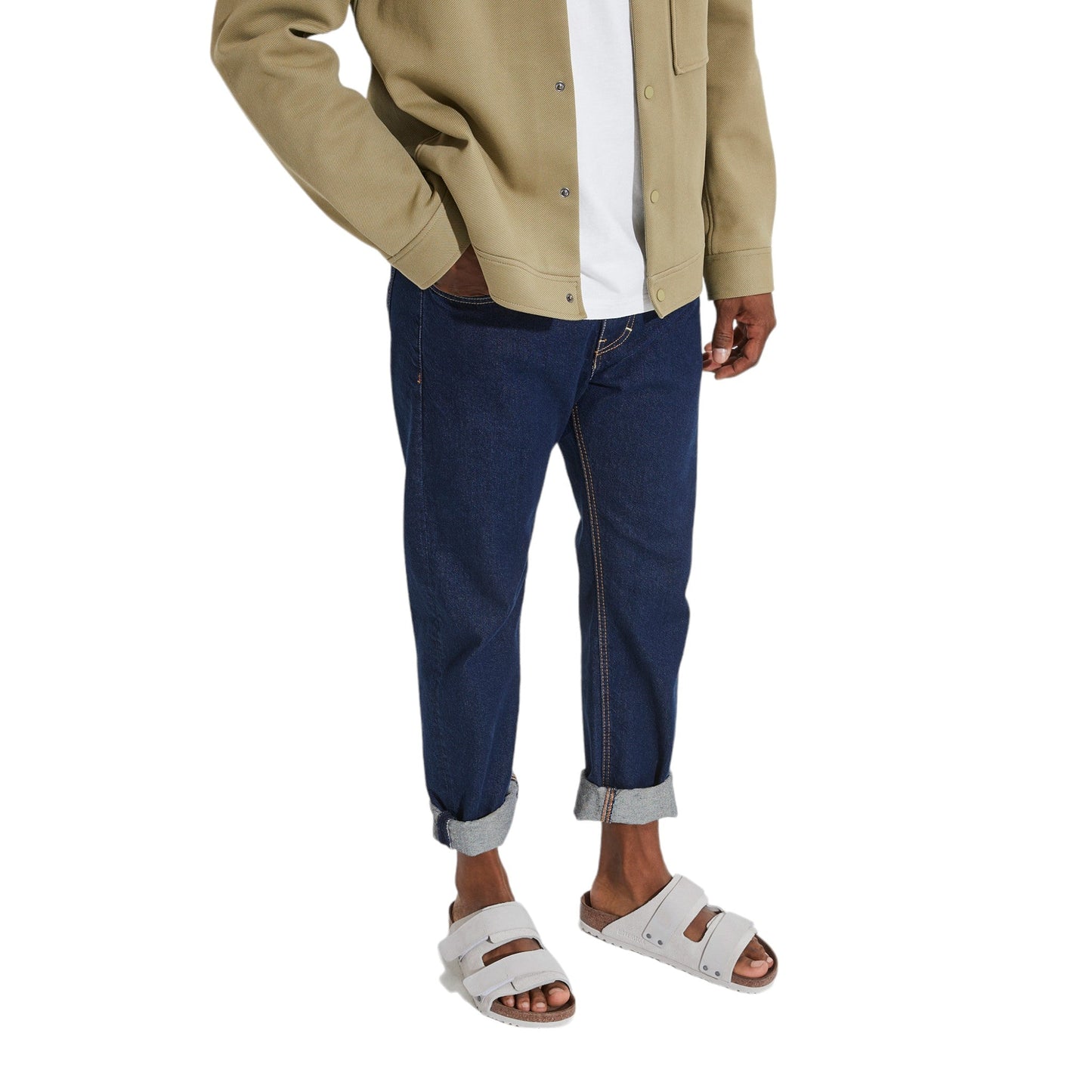 Sandali Birkenstock Uji in Pelle Scamosciatai - Antique White - Scarpe di Birkenstock | Francis Concept