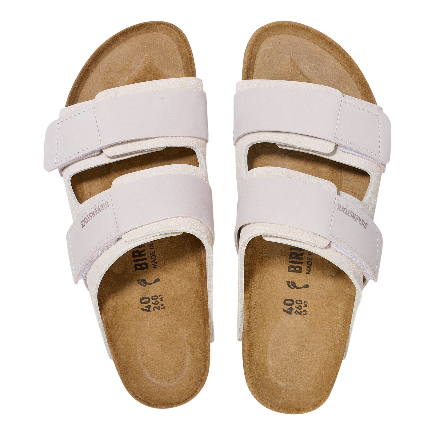 Sandali Birkenstock Uji in Pelle Scamosciatai - Antique White - Scarpe di Birkenstock | Francis Concept