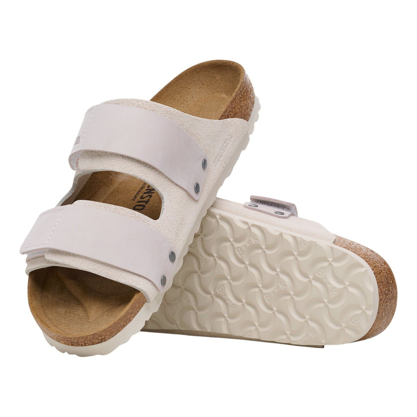 Sandali Birkenstock Uji in Pelle Scamosciatai - Antique White - Scarpe di Birkenstock | Francis Concept