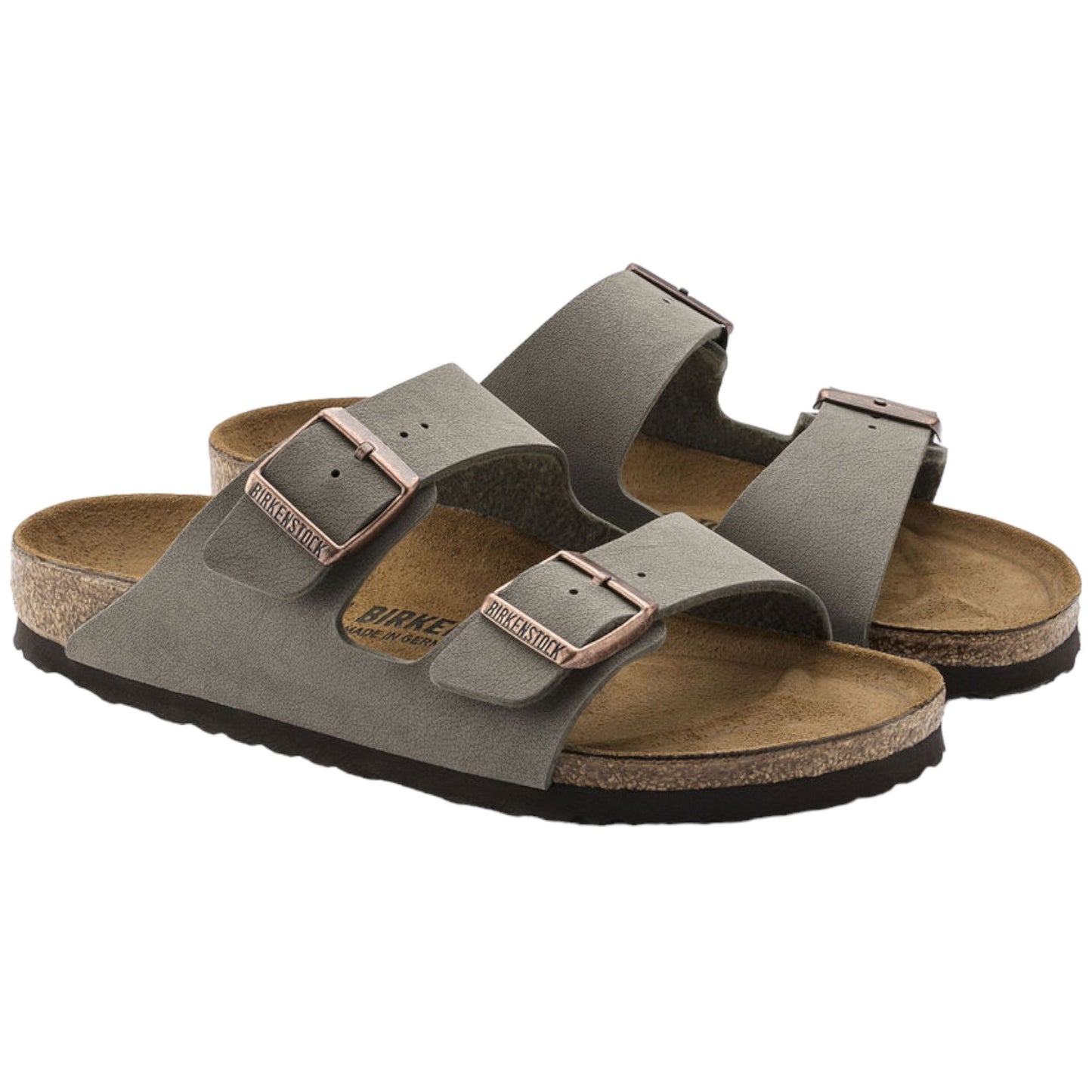 Sandali Unisex Birkenstock Arizona - Grigio Stone - Scarpe di Birkenstock | Francis Concept