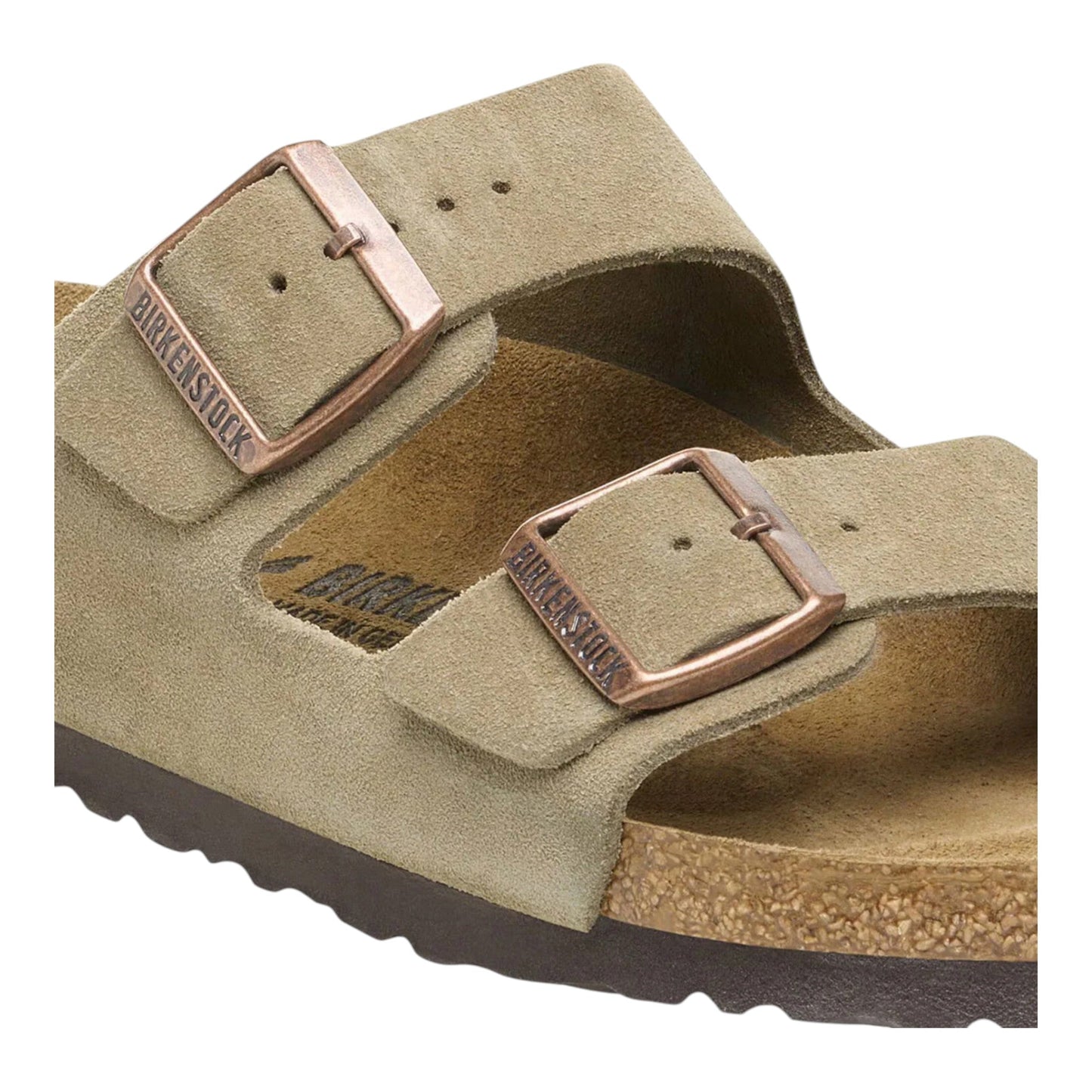 Sandali Unisex Birkenstock Arizona Suede Leather - Taupe - Scarpe di Birkenstock | Francis Concept