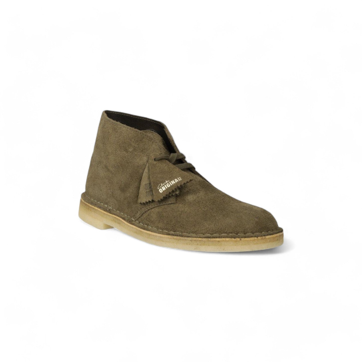 Scarpe Clarks Desert Boot in Suede - Dark Khaki - Scarpe di Clarks | Francis Concept