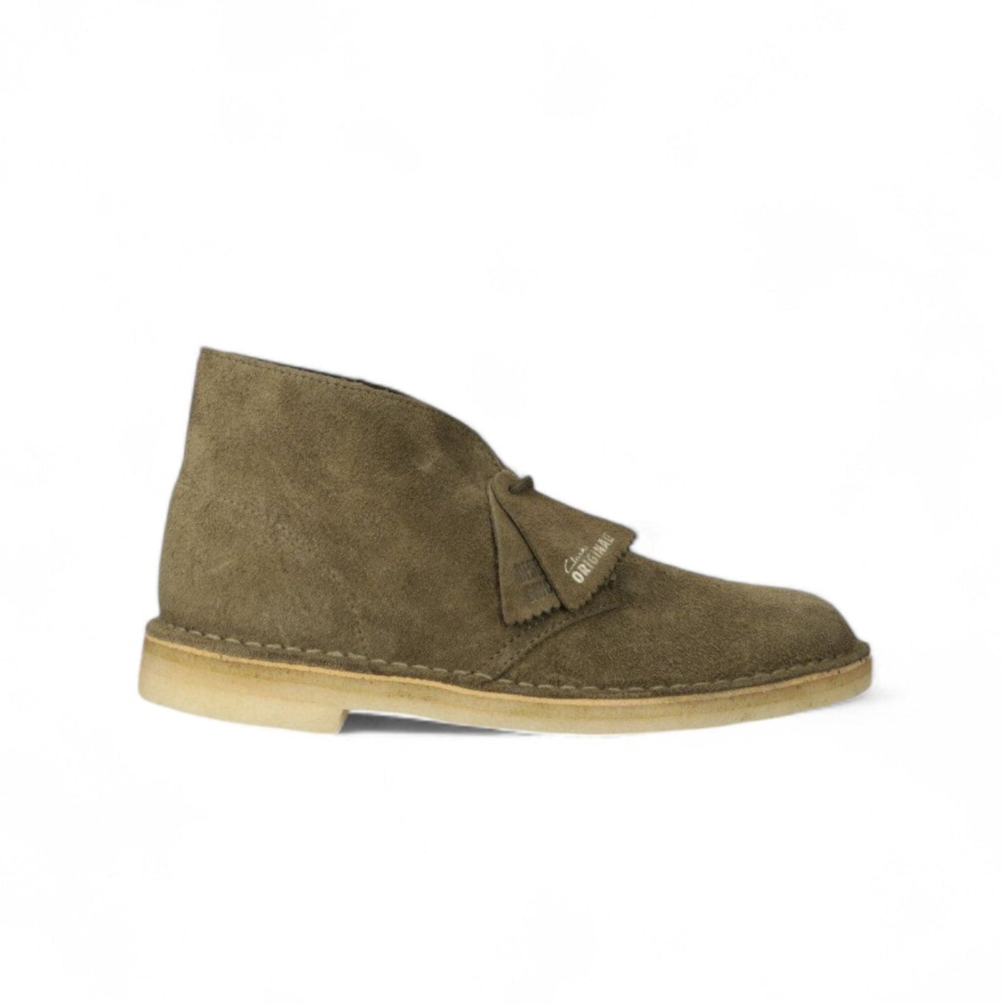 Scarpe Clarks Desert Boot in Suede - Dark Khaki - Scarpe di Clarks | Francis Concept