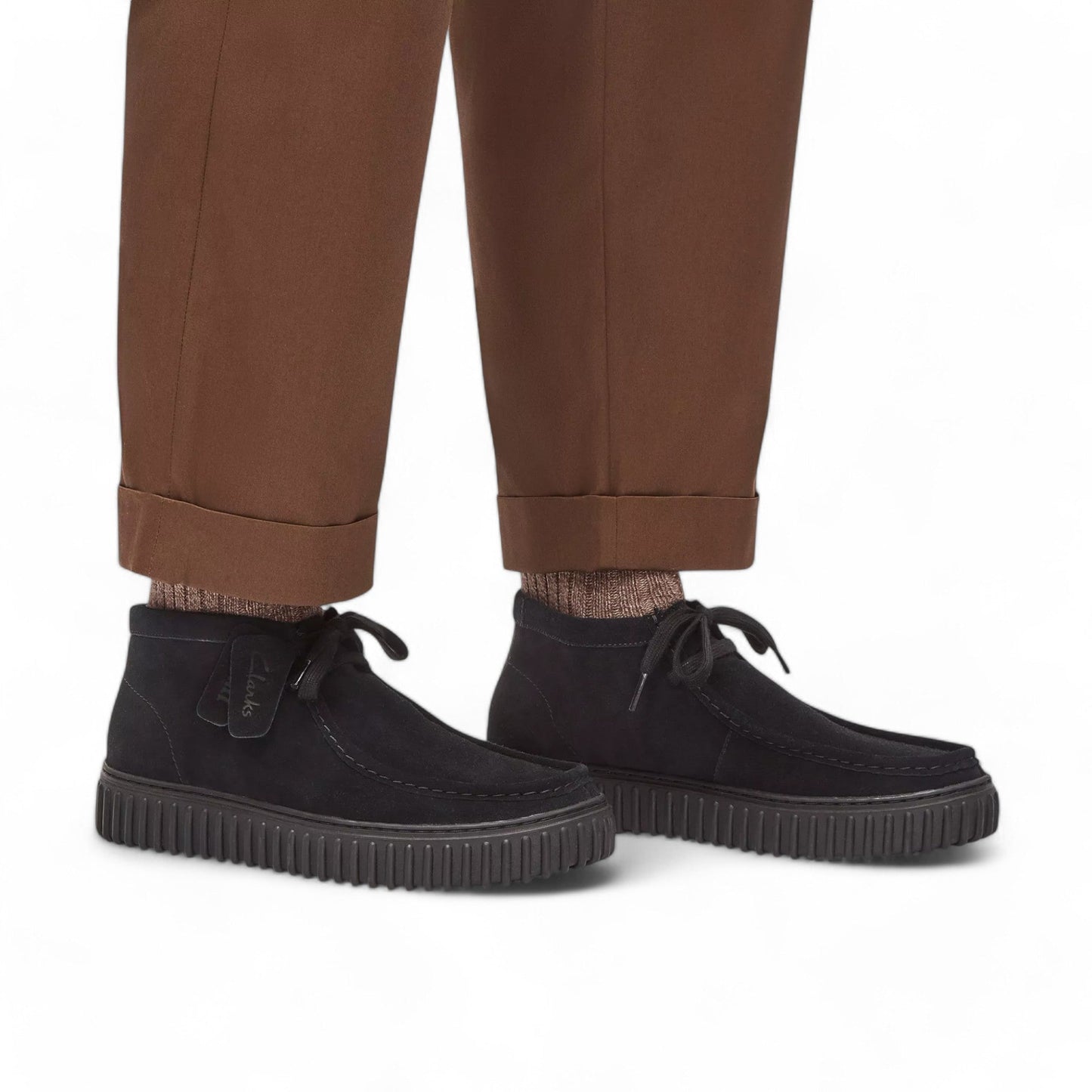 Scarpe Clarks Torhill High in Suede - Black - Scarpe di Clarks | Francis Concept