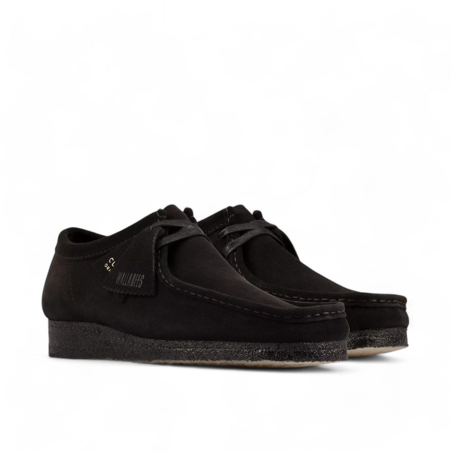 Scarpe Clarks Wallabee in Suede - Black - Scarpe di Clarks | Francis Concept