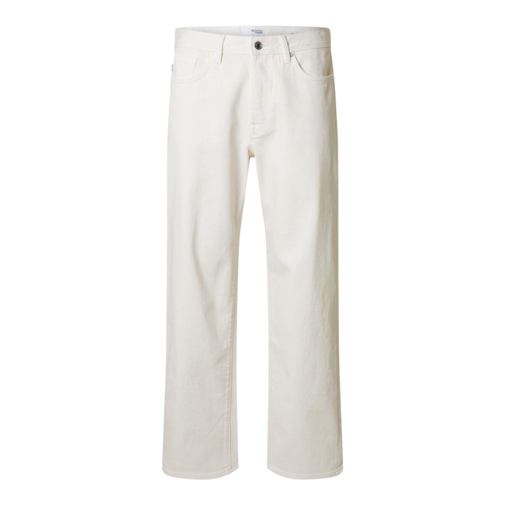 Selected Homme Loose Kobe Pant - Egret - Pantaloni di Selected Homme | Francis Concept