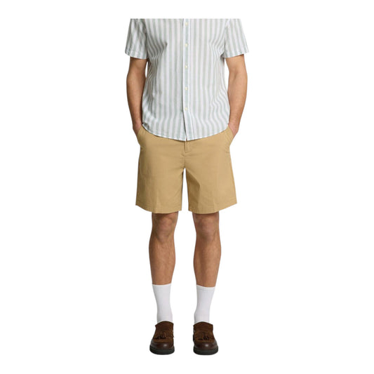 Selected Homme Regular Nico Press Shorts - Beige - Bermuda di Selected Homme | Francis Concept