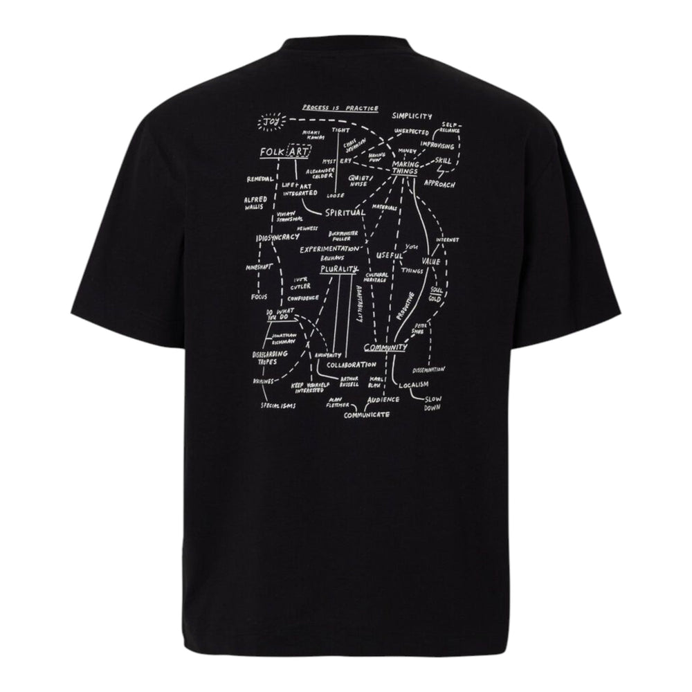 Selected Homme Relax Nic License O - Neck Tee - Black - T-Shirt di Selected Homme | Francis Concept