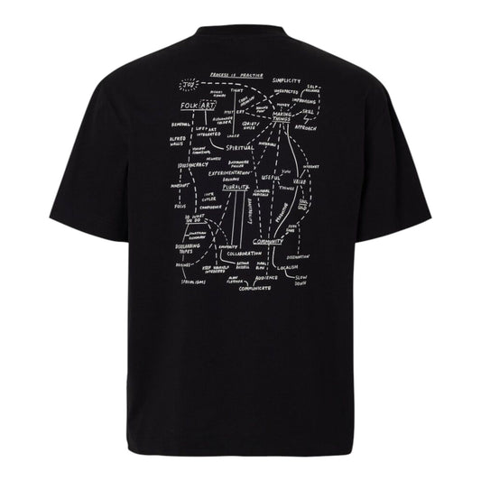 Selected Homme Relax Nic License O - Neck Tee - Black - T-Shirt di Selected Homme | Francis Concept