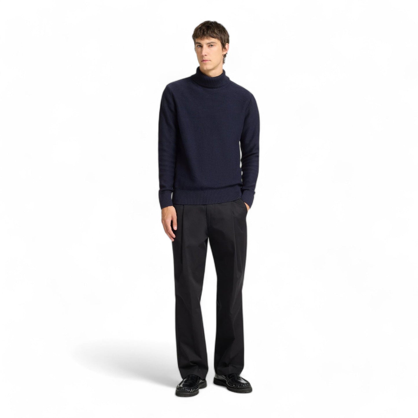 SELECTED HOMME SLHAXEL LS KNIT ROLL NECK NOOS - Maglieria di Selected Homme | Francis Concept