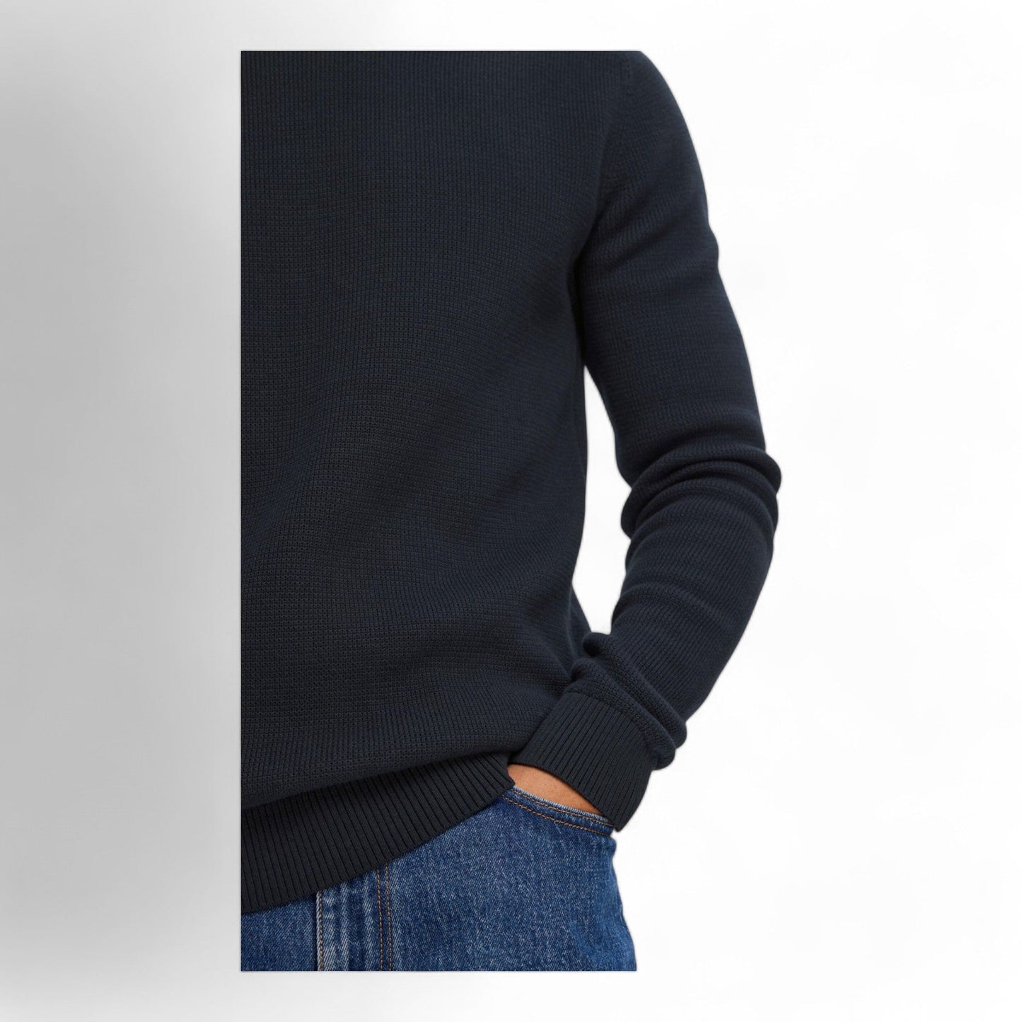 SELECTED HOMME SLHDANE LS KNIT STRUCTURE CREW NECK NOOS - Maglieria di Selected Homme | Francis Concept