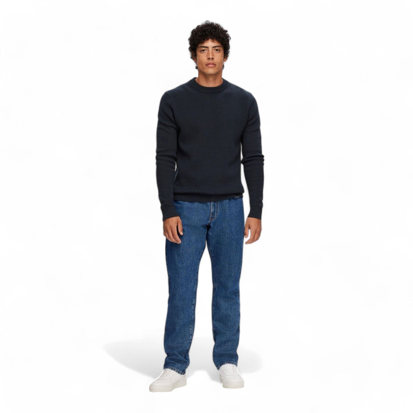 SELECTED HOMME SLHDANE LS KNIT STRUCTURE CREW NECK NOOS - Maglieria di Selected Homme | Francis Concept