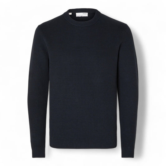 SELECTED HOMME SLHDANE LS KNIT STRUCTURE CREW NECK NOOS - Maglieria di Selected Homme | Francis Concept