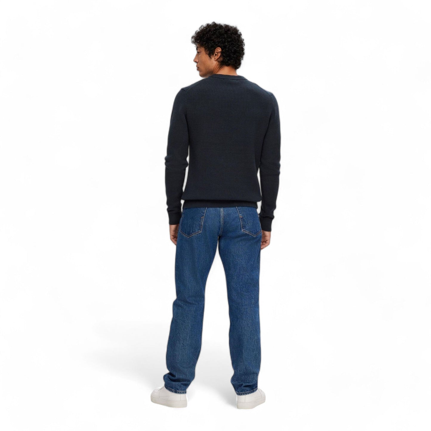 SELECTED HOMME SLHDANE LS KNIT STRUCTURE CREW NECK NOOS - Maglieria di Selected Homme | Francis Concept