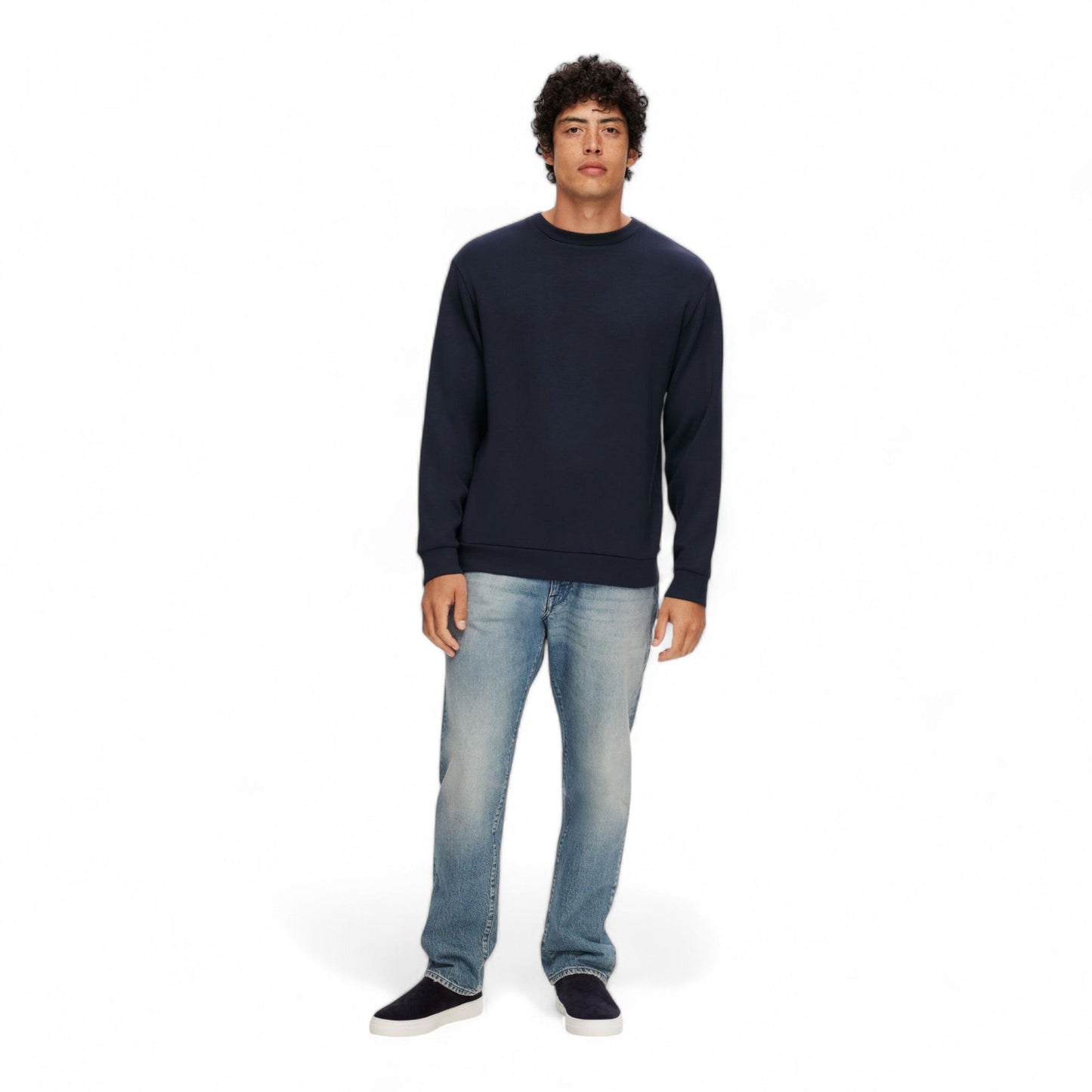 SELECTED HOMME SLHEMANUEL SOFT CREW NECK SWEAT NOOS - Felpe di Selected Homme | Francis Concept