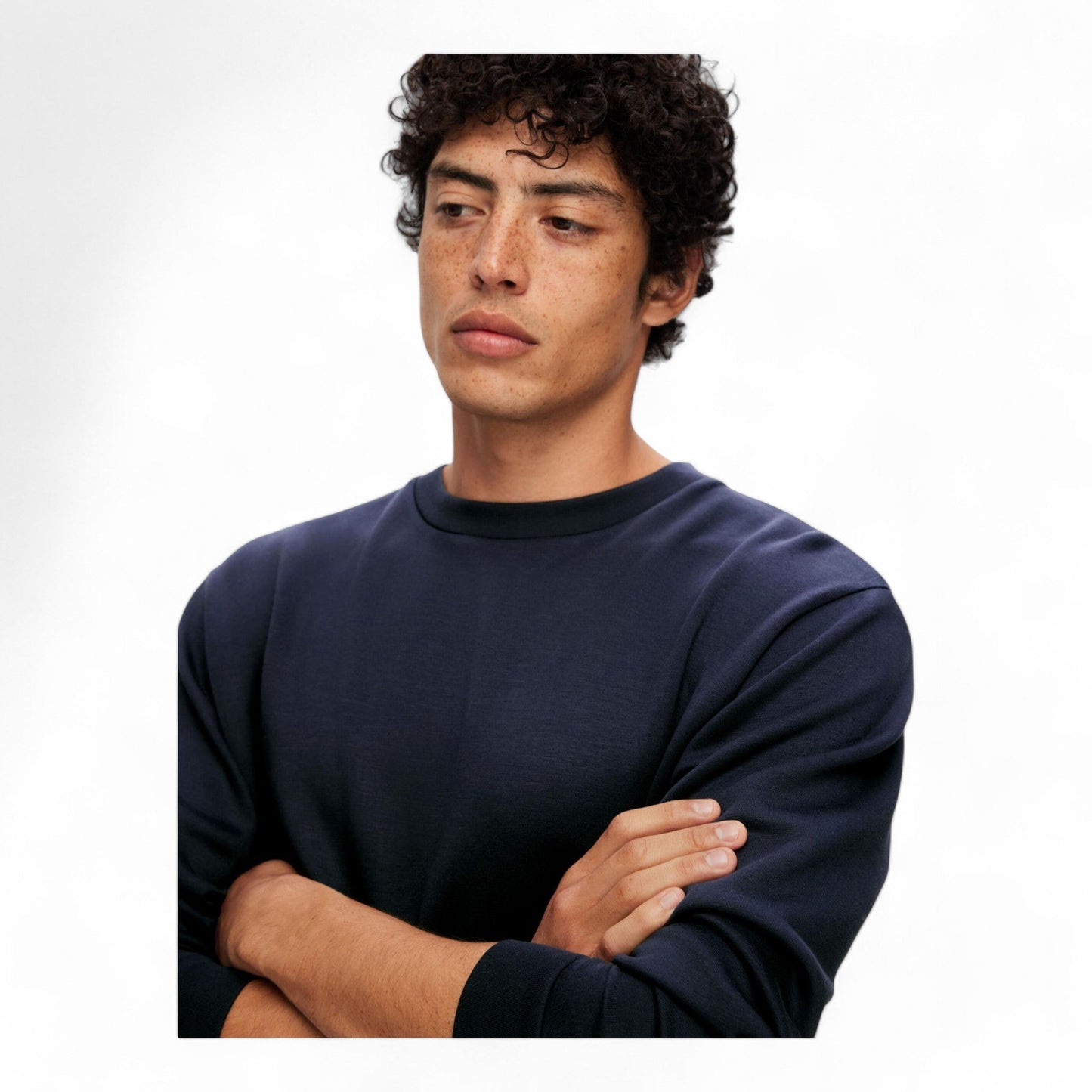 SELECTED HOMME SLHEMANUEL SOFT CREW NECK SWEAT NOOS - Felpe di Selected Homme | Francis Concept