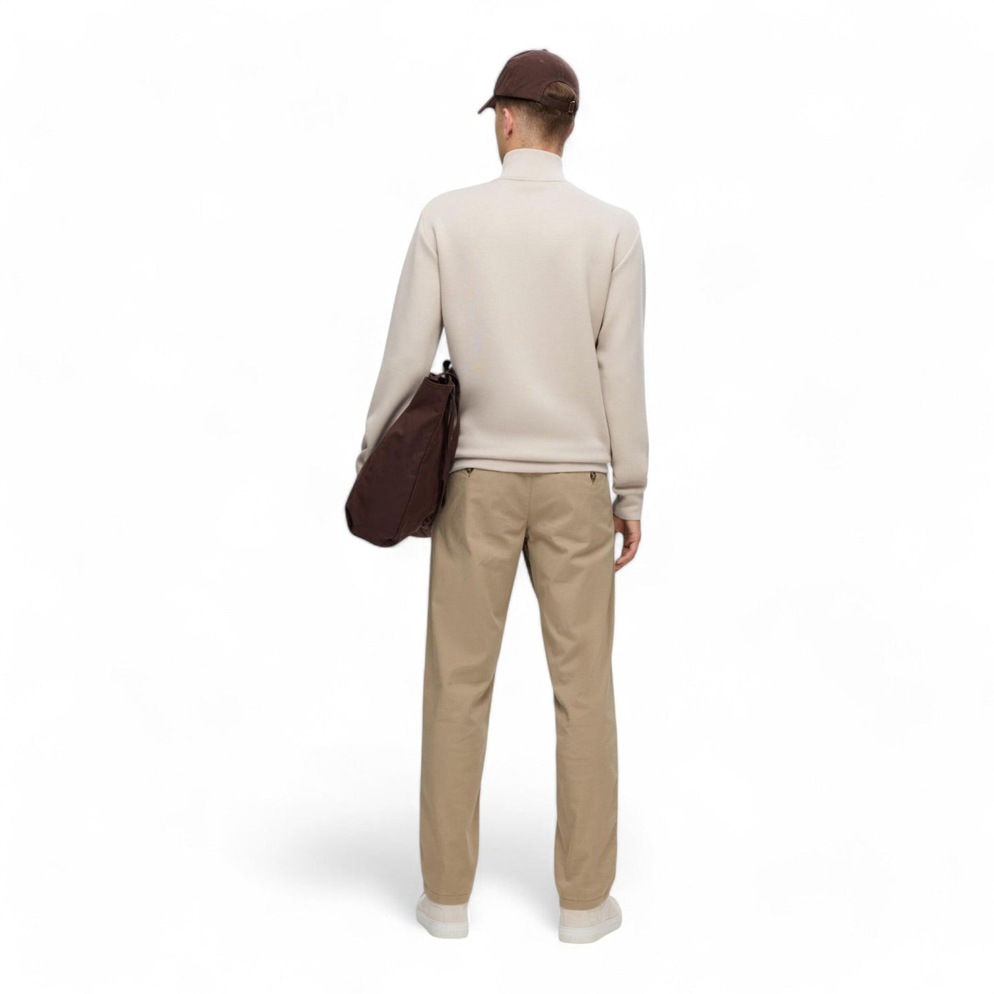 SELECTED HOMME SLHEMANUEL SOFT ZIP HIGH NECK SWEAT NOOS - Felpe di Selected Homme | Francis Concept