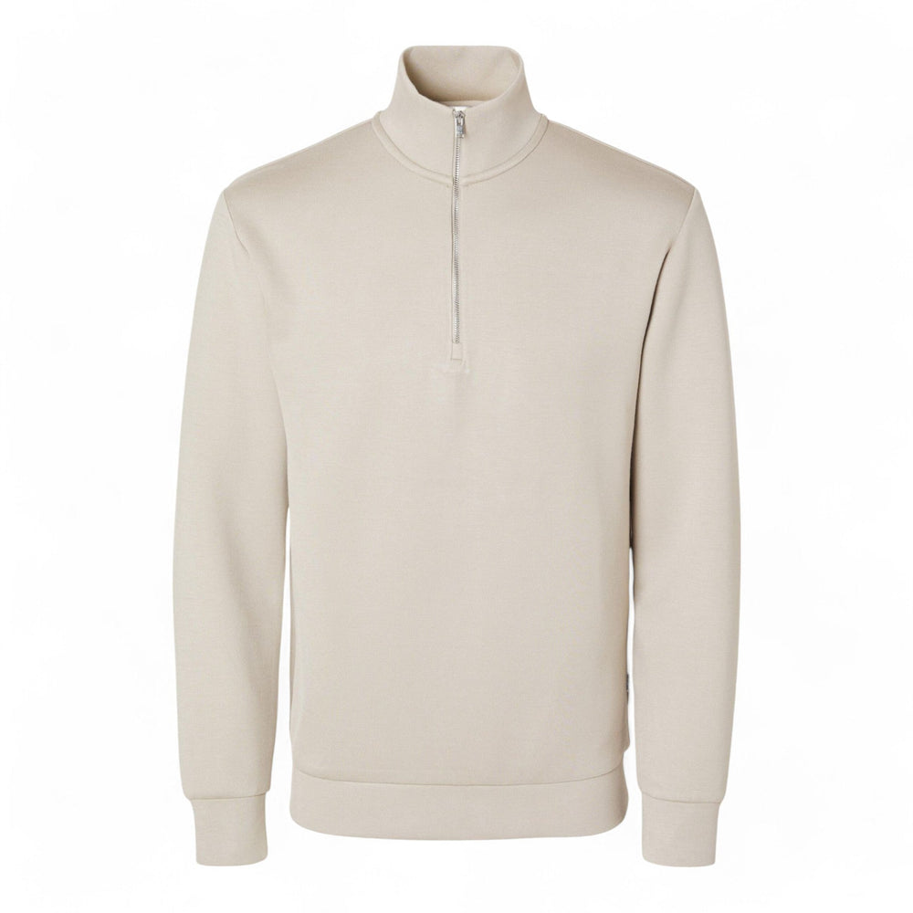 SELECTED HOMME SLHEMANUEL SOFT ZIP HIGH NECK SWEAT NOOS - Felpe di Selected Homme | Francis Concept