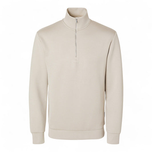 SELECTED HOMME SLHEMANUEL SOFT ZIP HIGH NECK SWEAT NOOS - Felpe di Selected Homme | Francis Concept