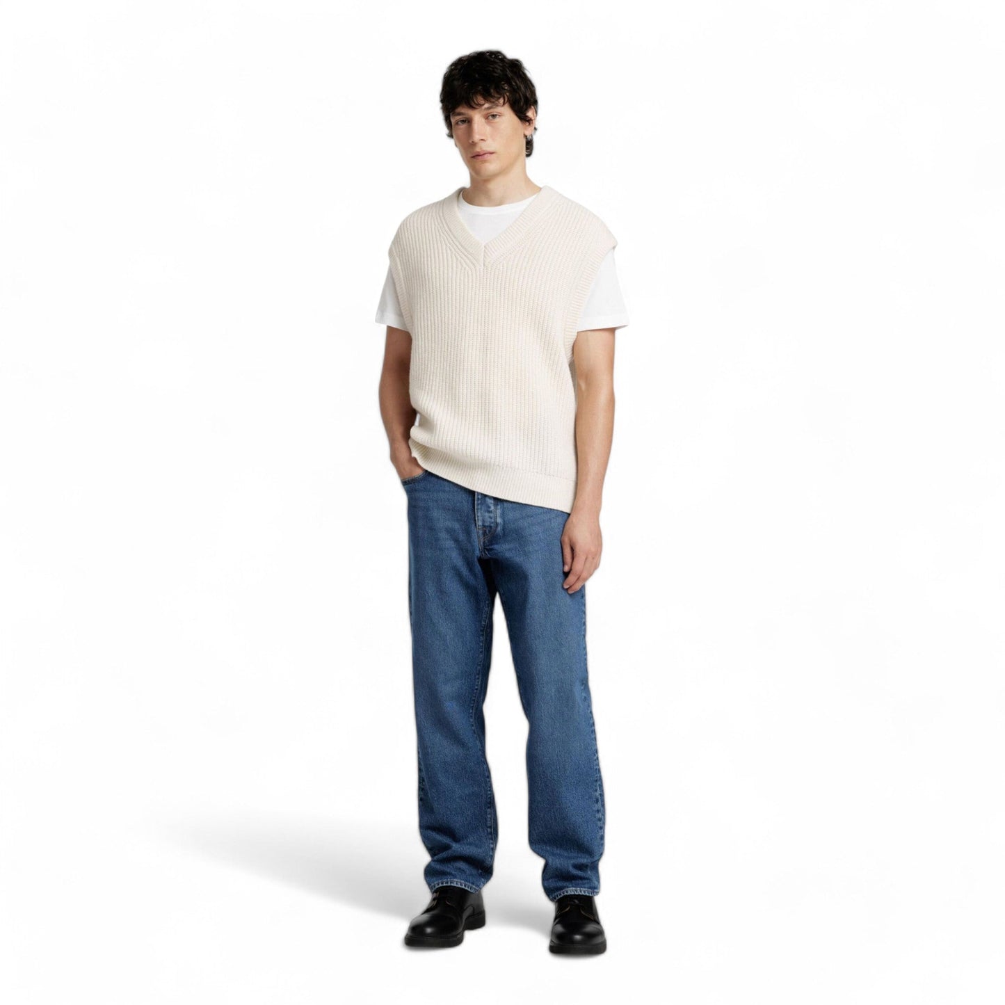 SELECTED HOMME SLHLAND SL KNIT RELAXED WAISTCOAT - Maglieria di Selected Homme | Francis Concept
