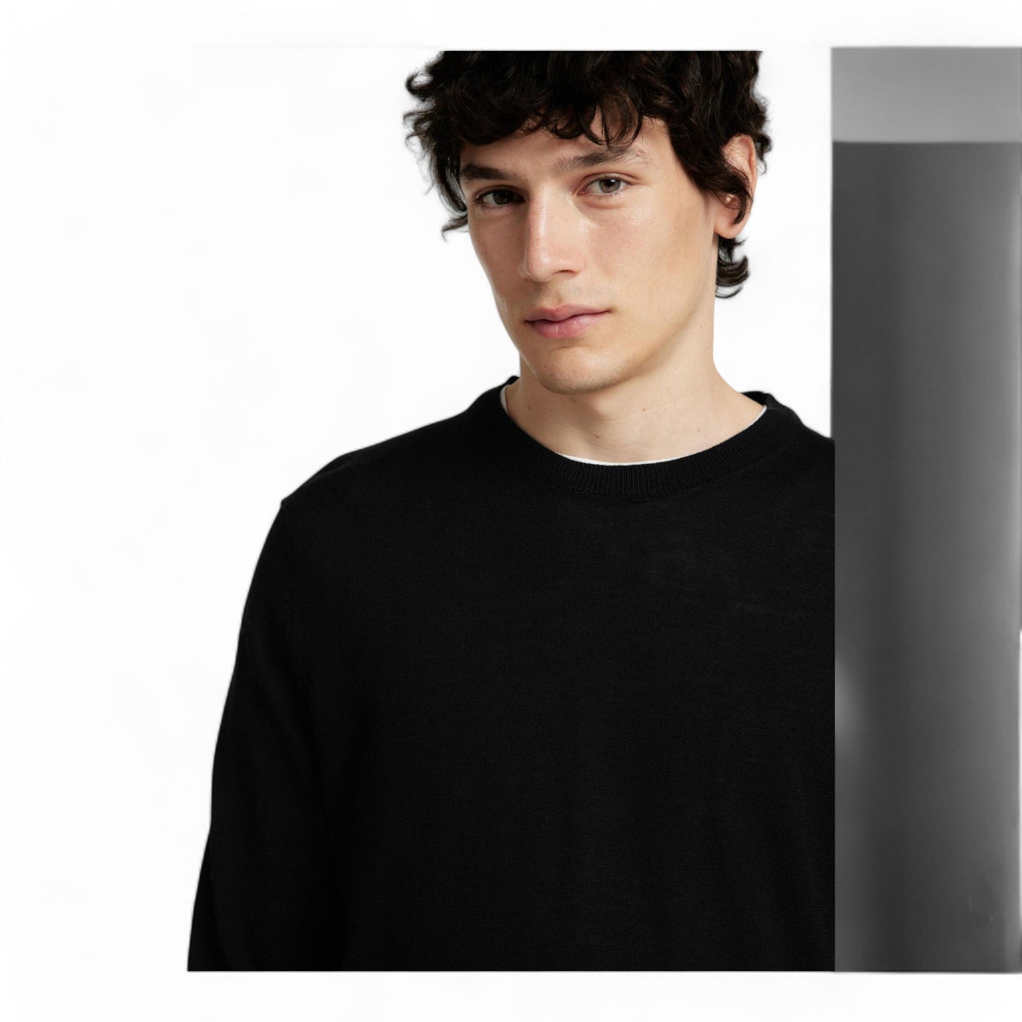 SELECTED HOMME SLHTRAY LS KNIT MERINO CREW NECK NOOS - Maglieria di Selected Homme | Francis Concept
