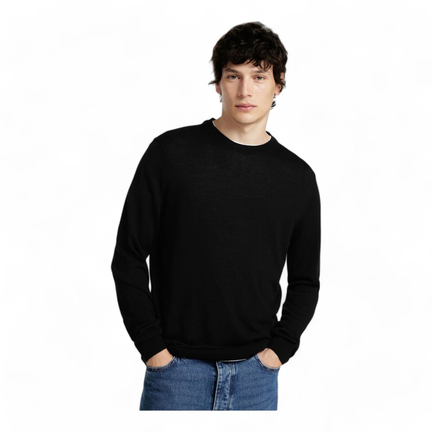 SELECTED HOMME SLHTRAY LS KNIT MERINO CREW NECK NOOS - Maglieria di Selected Homme | Francis Concept
